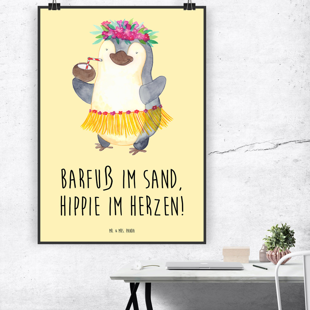 Poster Sommer Hippie Poster, Wandposter, Bild, Wanddeko, Küchenposter, Kinderposter, Wanddeko Bild, Raumdekoration, Wanddekoration, Handgemaltes Poster, Mr. & Mrs. Panda Poster, Designposter, Kunstdruck, Posterdruck, Sommer, Sommermotive, Urlaubsmotive, Produkte für Urlauber, Sommer Produkte