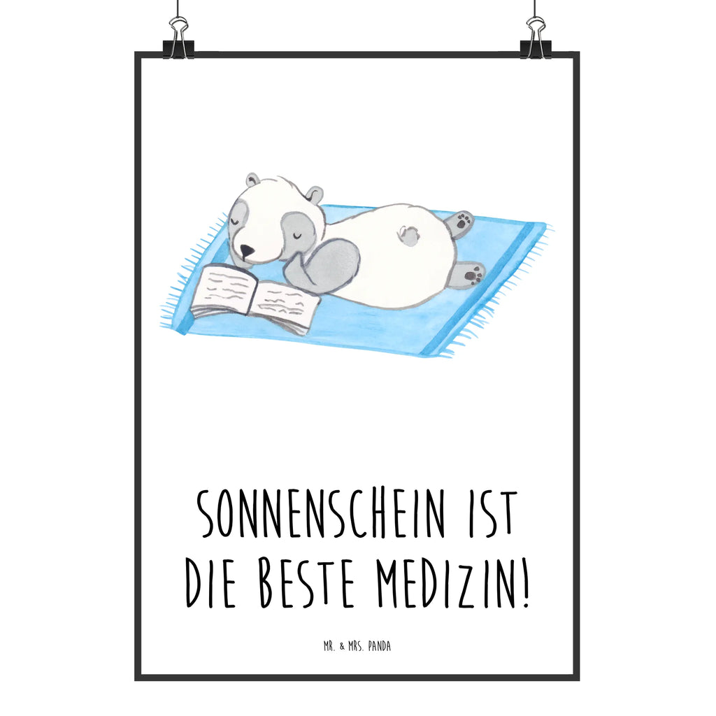 Poster Sommer Sonnenschein Poster, Wandposter, Bild, Wanddeko, Küchenposter, Kinderposter, Wanddeko Bild, Raumdekoration, Wanddekoration, Handgemaltes Poster, Mr. & Mrs. Panda Poster, Designposter, Kunstdruck, Posterdruck, Sommer, Sommermotive, Urlaubsmotive, Produkte für Urlauber, Sommer Produkte