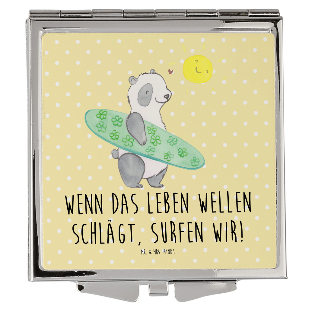 Handtaschenspiegel quadratisch Sommer Wellen Surf Spiegel, Handtasche, Quadrat, silber, schminken, Schminkspiegel, Sommer, Sommermotive, Urlaubsmotive, Produkte für Urlauber, Sommer Produkte