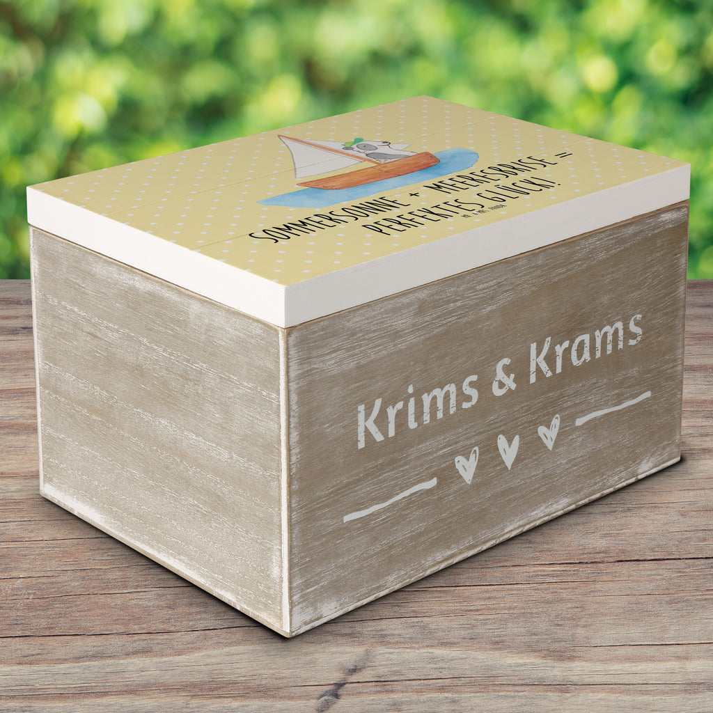 Holzkiste Sommer Meer Glück Holzkiste, Kiste, Schatzkiste, Truhe, Schatulle, XXL, Erinnerungsbox, Erinnerungskiste, Dekokiste, Aufbewahrungsbox, Geschenkbox, Geschenkdose, Sommer, Sommermotive, Urlaubsmotive, Produkte für Urlauber, Sommer Produkte