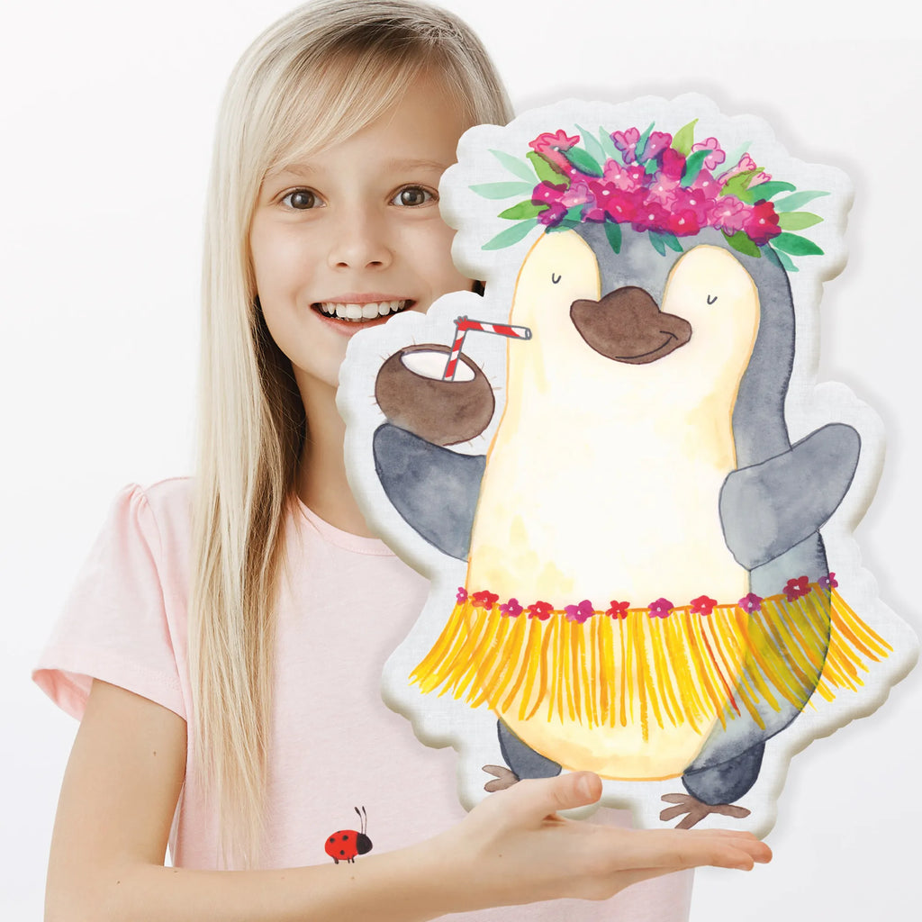 Personalisiertes Tierkissen Pinguin Kokosnuss Personalisiertes Tierkissen, Pinguin, Aloha, Hawaii, Urlaub, Kokosnuss, Pinguine