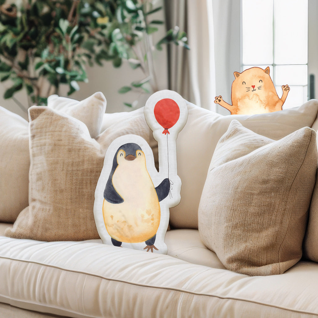 Personalisiertes Tierkissen Pinguin Luftballon Personalisiertes Tierkissen, Pinguin, Pinguine, Luftballon, Tagträume, Lebenslust, Geschenk Freundin, Geschenkidee, beste Freundin, Motivation, Neustart, neues Leben, Liebe, Glück