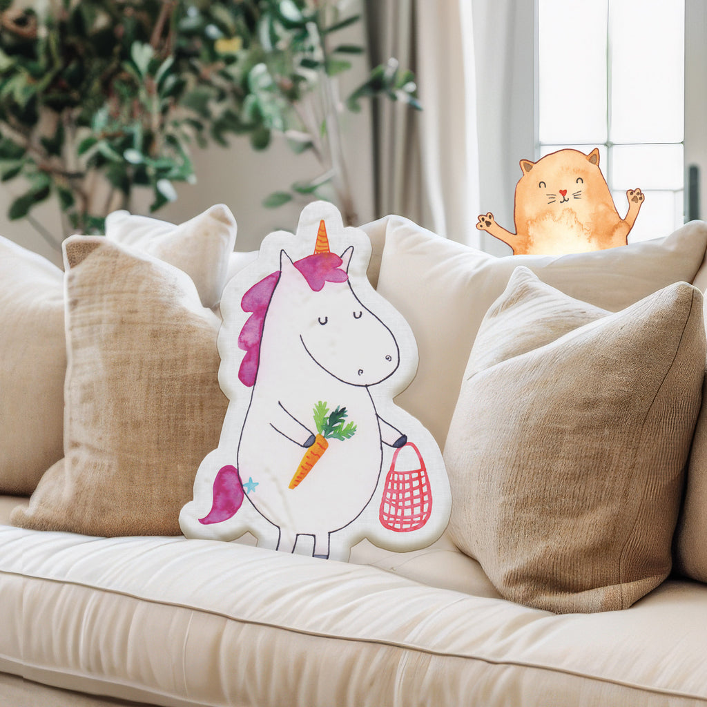 Kissen Kuscheltier Einhorn Gemüse Tierkissen, Kuscheltier, Plüschtier, Einhorn, Einhörner, Einhorn Deko, Pegasus, Unicorn, Biomarkt, Bio, Gemüse, Wochenmarkt