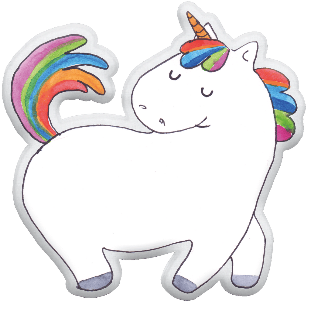 Kissen Kuscheltier Einhorn Stolzieren Tierkissen, Kuscheltier, Plüschtier, Einhorn, Einhörner, Einhorn Deko, Pegasus, Unicorn, stolz, anders, bunt, Pferd, Reiter, Reiten, Freundin, Geschenk