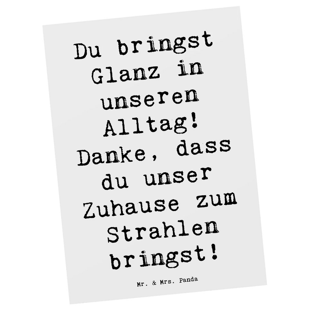 Postkarte Spruch Glanz Putzfrau Postkarte, Karte, Geschenkkarte, Grußkarte, Einladung, Ansichtskarte, Geburtstagskarte, Einladungskarte, Dankeskarte, Ansichtskarten, Einladung Geburtstag, Einladungskarten Geburtstag