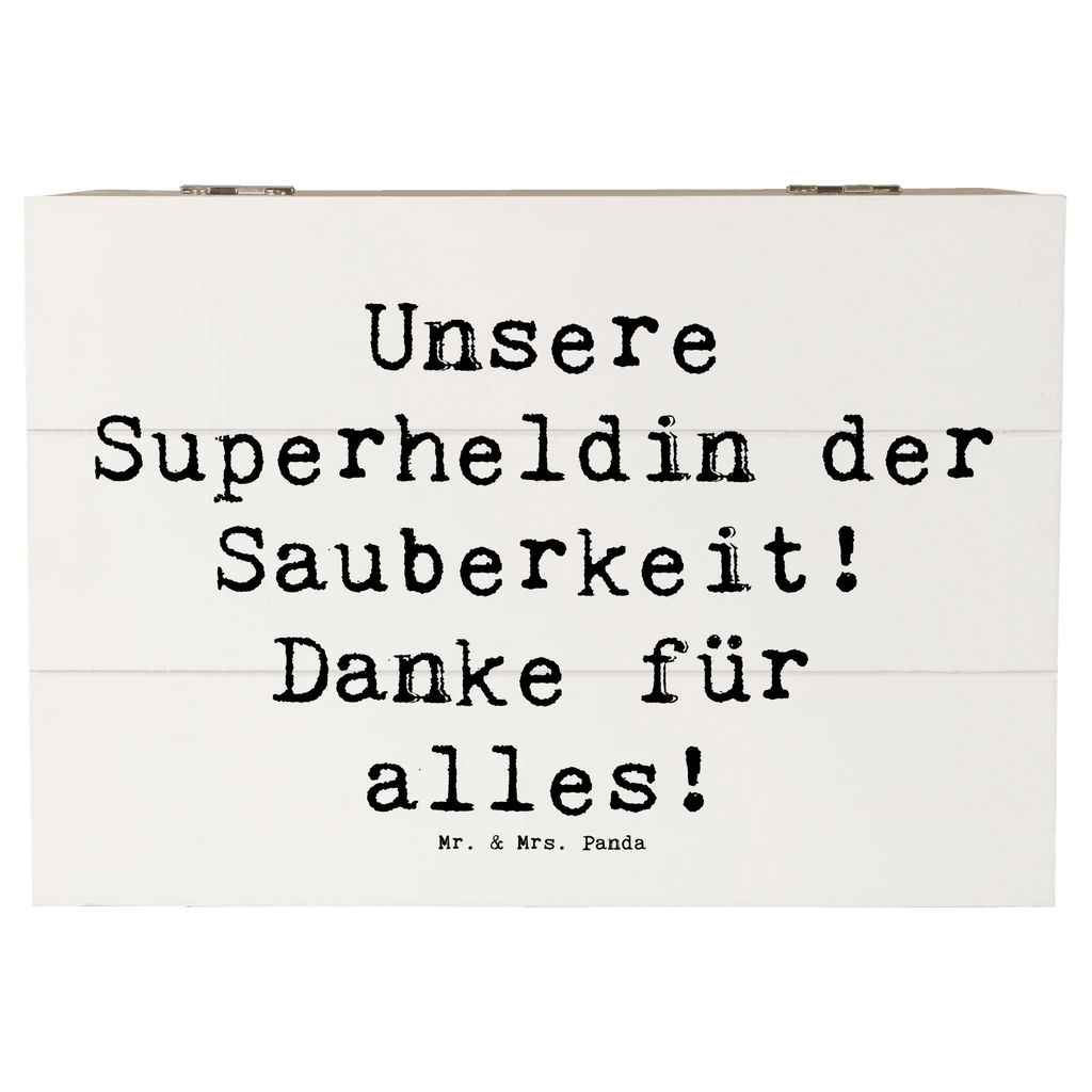 Holzkiste Spruch Putzfrau Superheldin Holzkiste, Kiste, Schatzkiste, Truhe, Schatulle, XXL, Erinnerungsbox, Erinnerungskiste, Dekokiste, Aufbewahrungsbox, Geschenkbox, Geschenkdose