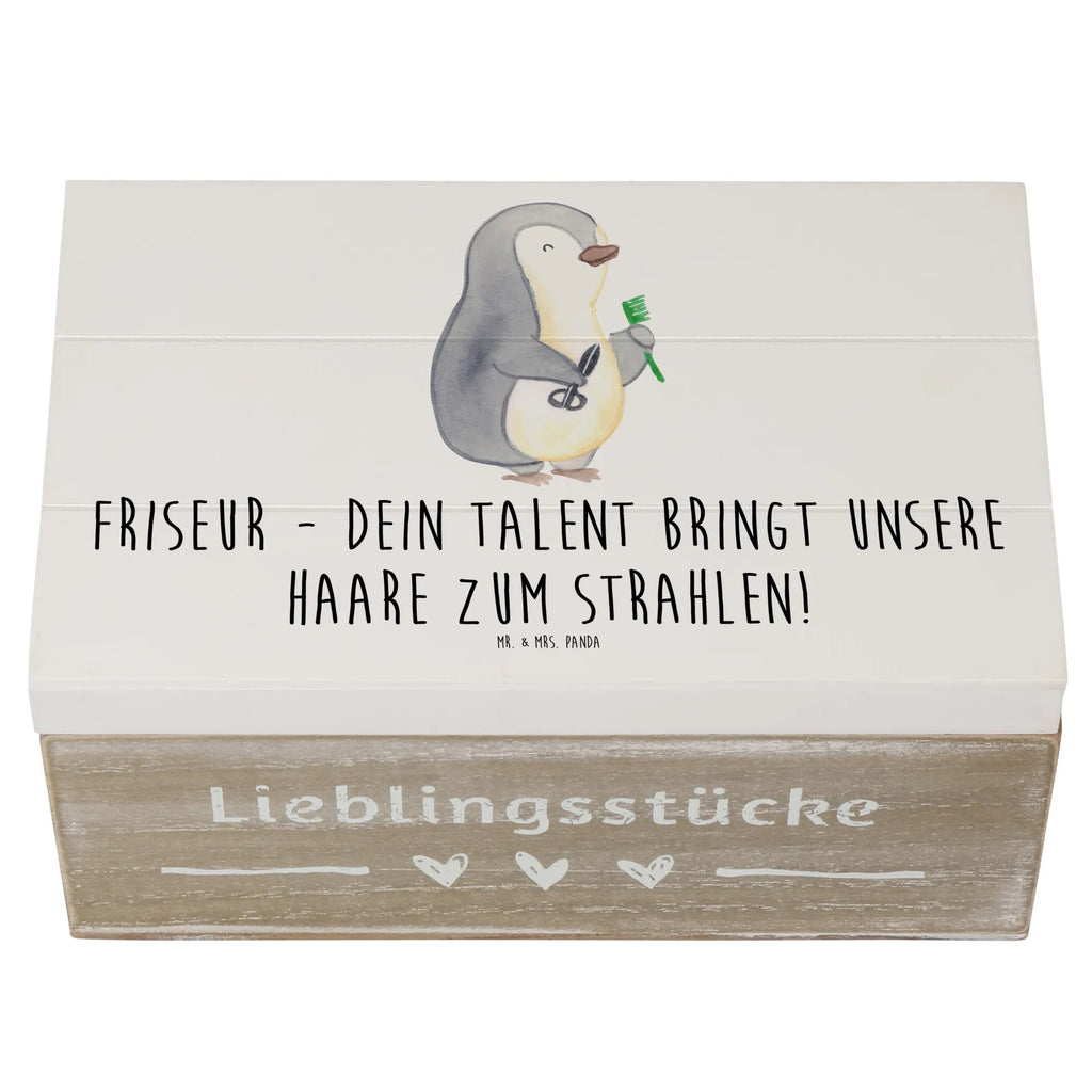 Holzkiste Friseur Talent Holzkiste, Kiste, Schatzkiste, Truhe, Schatulle, XXL, Erinnerungsbox, Erinnerungskiste, Dekokiste, Aufbewahrungsbox, Geschenkbox, Geschenkdose