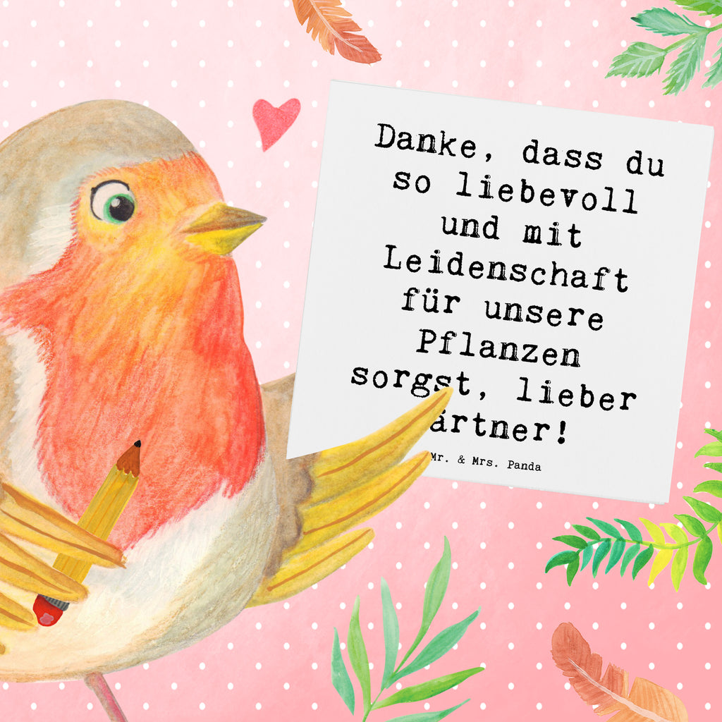 Deluxe Karte Danke, dass du so liebevoll und mit Leidenschaft für unsere Pflanzen sorgst, lieber Gärtner! Karte, Grußkarte, Klappkarte, Einladungskarte, Glückwunschkarte, Hochzeitskarte, Geburtstagskarte, Hochwertige Grußkarte, Hochwertige Klappkarte