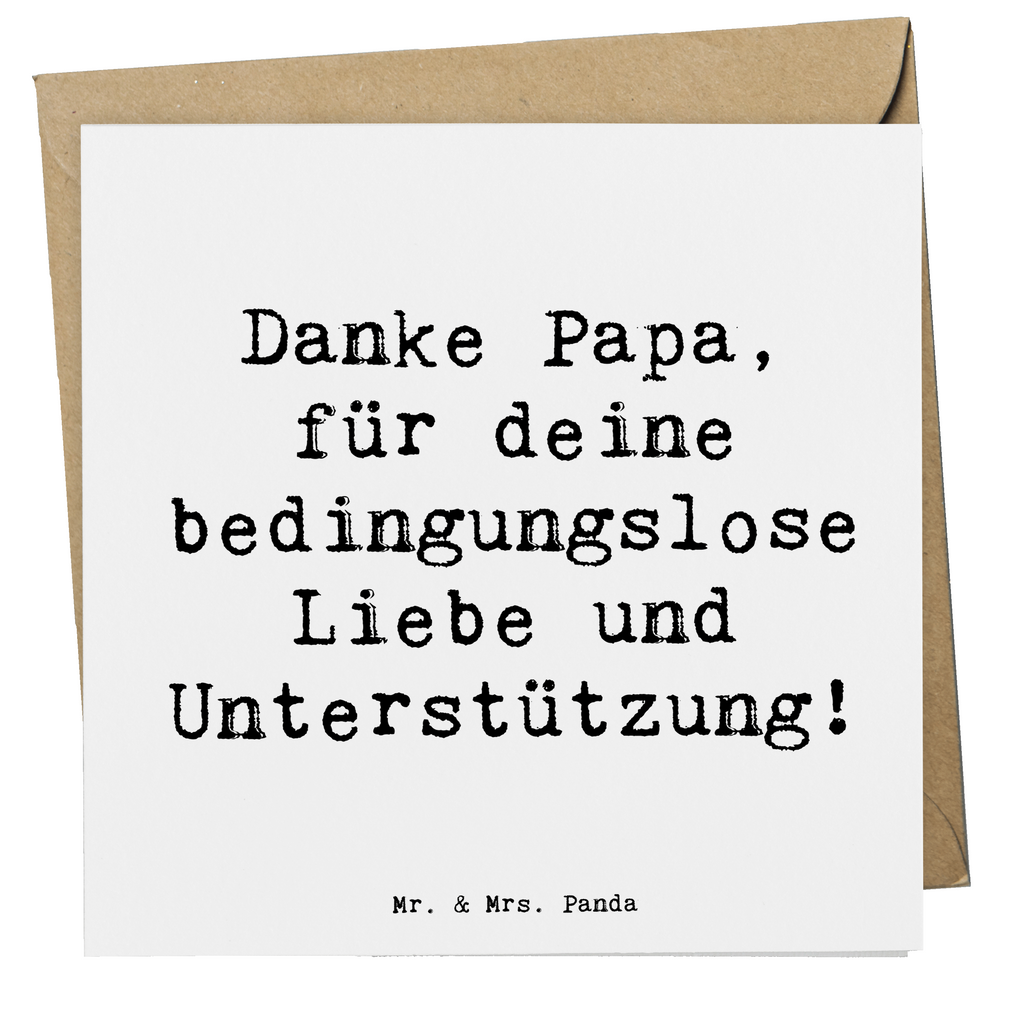 Deluxe Karte Danke Papa, für deine bedingungslose Liebe und Unterstützung! Karte, Grußkarte, Klappkarte, Einladungskarte, Glückwunschkarte, Hochzeitskarte, Geburtstagskarte, Hochwertige Grußkarte, Hochwertige Klappkarte