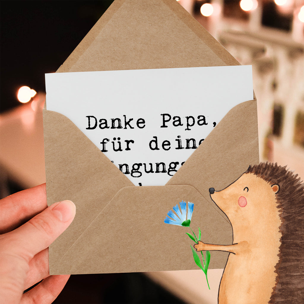 Deluxe Karte Danke Papa, für deine bedingungslose Liebe und Unterstützung! Karte, Grußkarte, Klappkarte, Einladungskarte, Glückwunschkarte, Hochzeitskarte, Geburtstagskarte, Hochwertige Grußkarte, Hochwertige Klappkarte