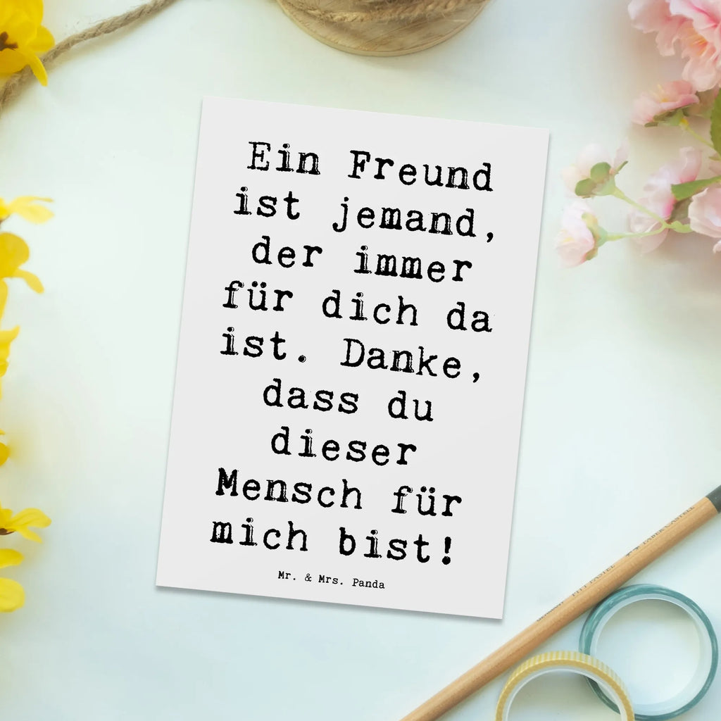 Postkarte Spruch Freund fürs Leben Postkarte, Karte, Geschenkkarte, Grußkarte, Einladung, Ansichtskarte, Geburtstagskarte, Einladungskarte, Dankeskarte, Ansichtskarten, Einladung Geburtstag, Einladungskarten Geburtstag