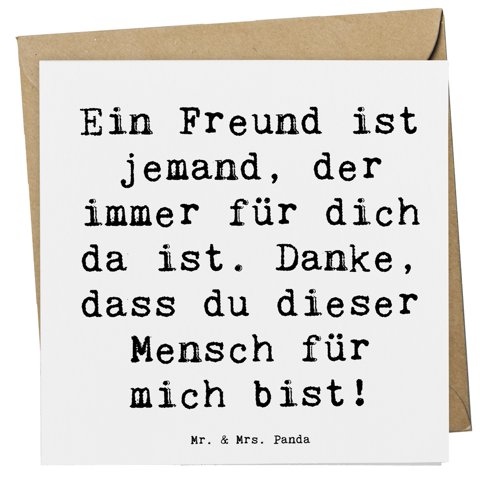 Deluxe Karte Spruch Freund fürs Leben Karte, Grußkarte, Klappkarte, Einladungskarte, Glückwunschkarte, Hochzeitskarte, Geburtstagskarte, Hochwertige Grußkarte, Hochwertige Klappkarte