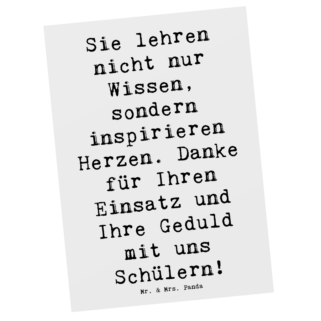 Postkarte Sie lehren nicht nur Wissen, sondern inspirieren Herzen. Danke für Ihren Einsatz und Ihre Geduld mit uns Schülern! Postkarte, Karte, Geschenkkarte, Grußkarte, Einladung, Ansichtskarte, Geburtstagskarte, Einladungskarte, Dankeskarte, Ansichtskarten, Einladung Geburtstag, Einladungskarten Geburtstag