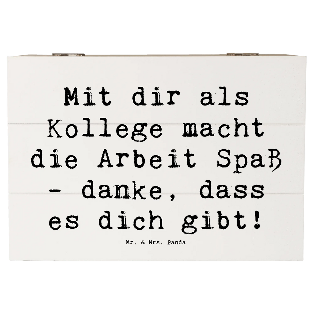 Holzkiste Mit dir als Kollege macht die Arbeit Spaß - danke, dass es dich gibt! Holzkiste, Kiste, Schatzkiste, Truhe, Schatulle, XXL, Erinnerungsbox, Erinnerungskiste, Dekokiste, Aufbewahrungsbox, Geschenkbox, Geschenkdose