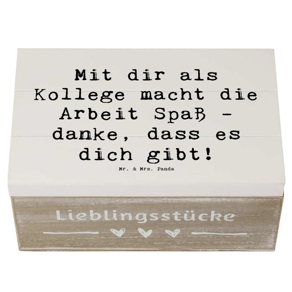 Holzkiste Mit dir als Kollege macht die Arbeit Spaß - danke, dass es dich gibt! Holzkiste, Kiste, Schatzkiste, Truhe, Schatulle, XXL, Erinnerungsbox, Erinnerungskiste, Dekokiste, Aufbewahrungsbox, Geschenkbox, Geschenkdose