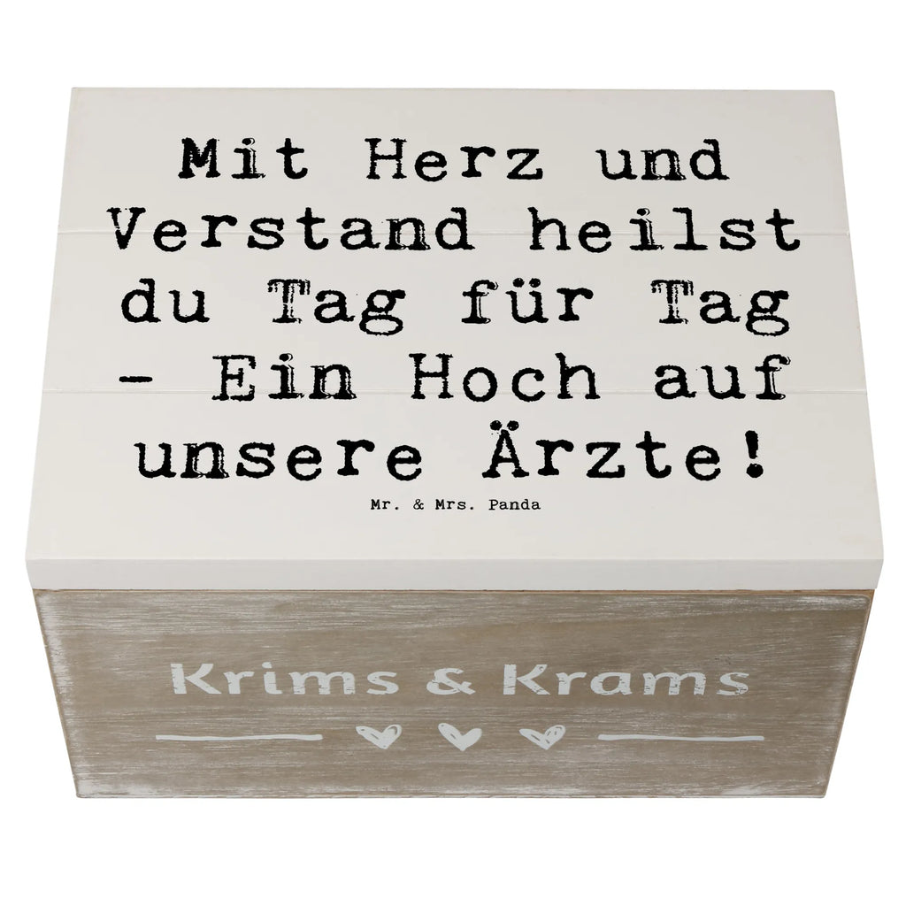 Holzkiste Mit Herz und Verstand heilst du Tag für Tag - Ein Hoch auf unsere Ärzte! Holzkiste, Kiste, Schatzkiste, Truhe, Schatulle, XXL, Erinnerungsbox, Erinnerungskiste, Dekokiste, Aufbewahrungsbox, Geschenkbox, Geschenkdose