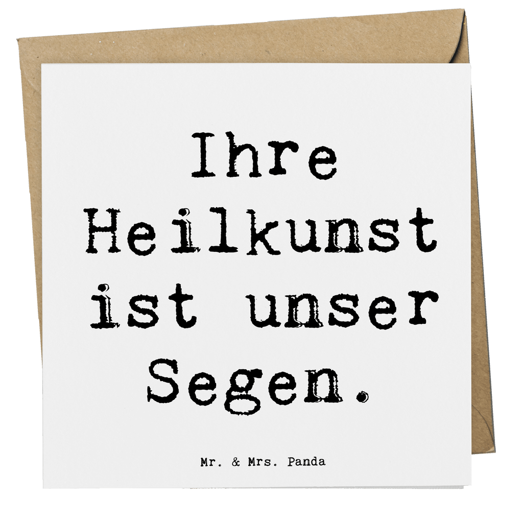 Deluxe Karte Ihre Heilkunst ist unser Segen. Karte, Grußkarte, Klappkarte, Einladungskarte, Glückwunschkarte, Hochzeitskarte, Geburtstagskarte, Hochwertige Grußkarte, Hochwertige Klappkarte