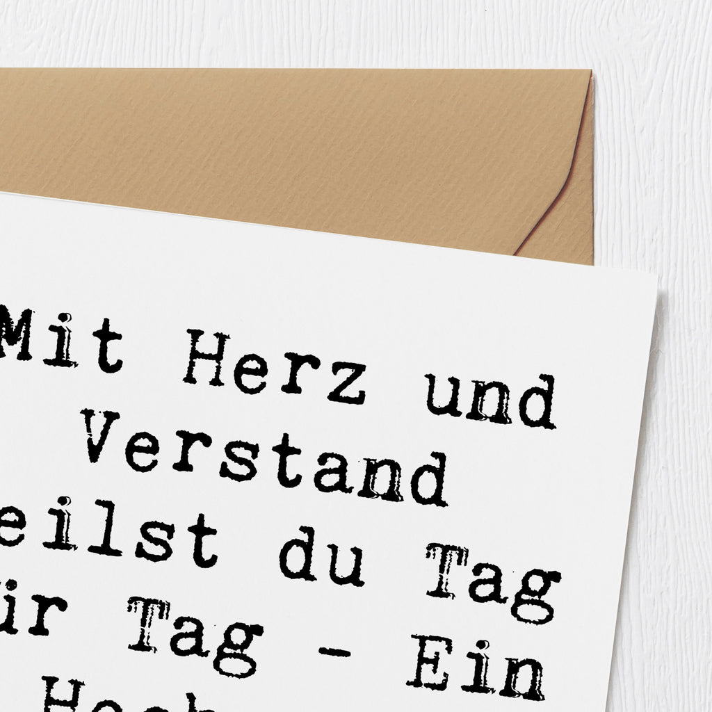 Deluxe Karte Mit Herz und Verstand heilst du Tag für Tag - Ein Hoch auf unsere Ärzte! Karte, Grußkarte, Klappkarte, Einladungskarte, Glückwunschkarte, Hochzeitskarte, Geburtstagskarte, Hochwertige Grußkarte, Hochwertige Klappkarte