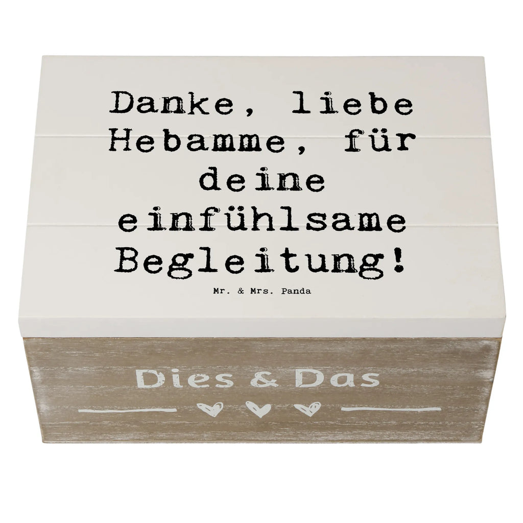 Holzkiste Danke, liebe Hebamme, für deine einfühlsame Begleitung! Holzkiste, Kiste, Schatzkiste, Truhe, Schatulle, XXL, Erinnerungsbox, Erinnerungskiste, Dekokiste, Aufbewahrungsbox, Geschenkbox, Geschenkdose