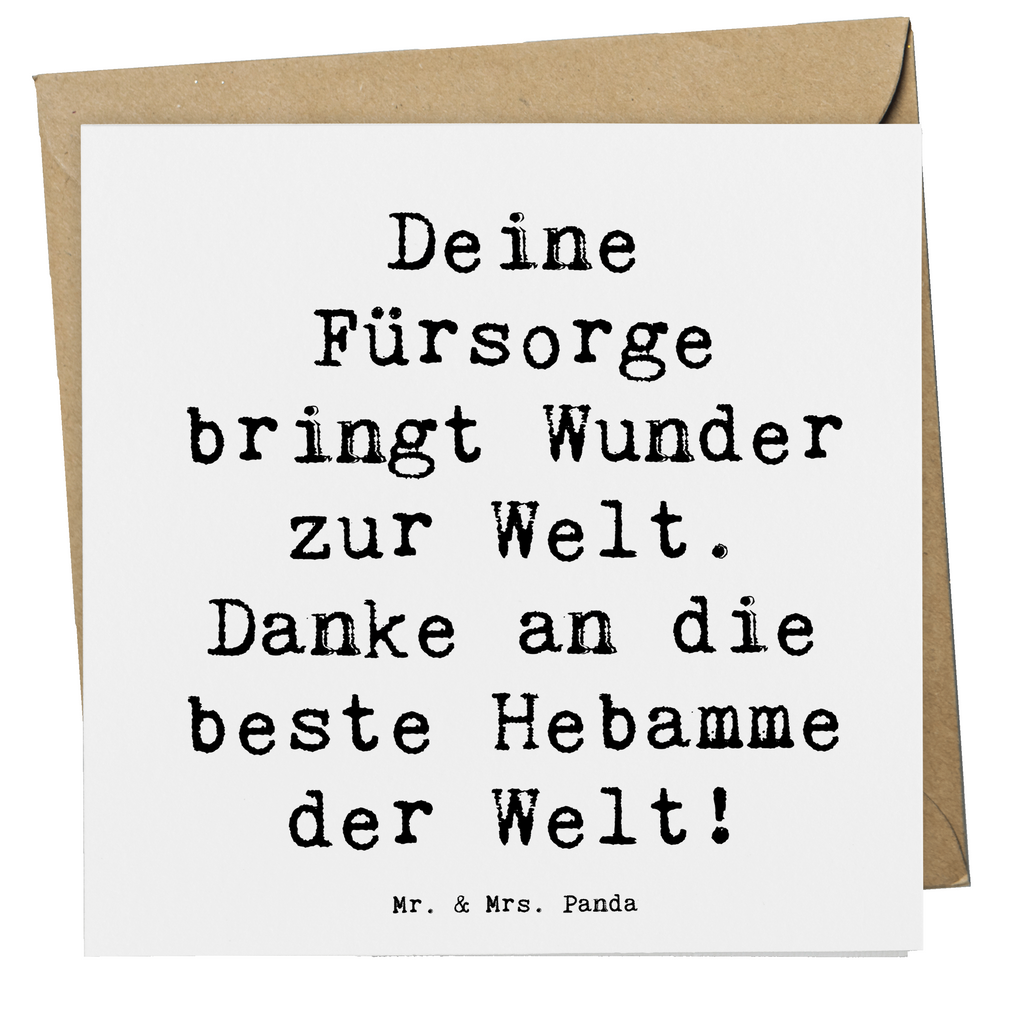 Deluxe Karte Deine Fürsorge bringt Wunder zur Welt. Danke an die beste Hebamme der Welt! Karte, Grußkarte, Klappkarte, Einladungskarte, Glückwunschkarte, Hochzeitskarte, Geburtstagskarte, Hochwertige Grußkarte, Hochwertige Klappkarte