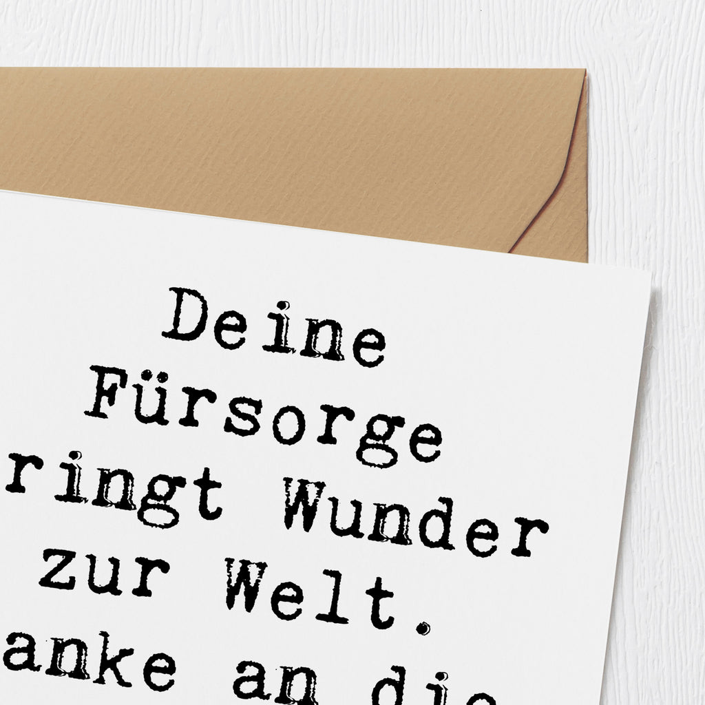 Deluxe Karte Deine Fürsorge bringt Wunder zur Welt. Danke an die beste Hebamme der Welt! Karte, Grußkarte, Klappkarte, Einladungskarte, Glückwunschkarte, Hochzeitskarte, Geburtstagskarte, Hochwertige Grußkarte, Hochwertige Klappkarte