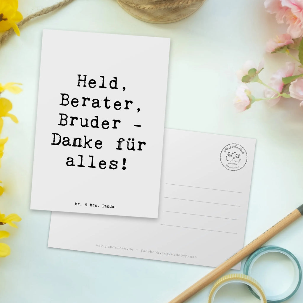 Postkarte Spruch Held Bruder Postkarte, Karte, Geschenkkarte, Grußkarte, Einladung, Ansichtskarte, Geburtstagskarte, Einladungskarte, Dankeskarte, Ansichtskarten, Einladung Geburtstag, Einladungskarten Geburtstag