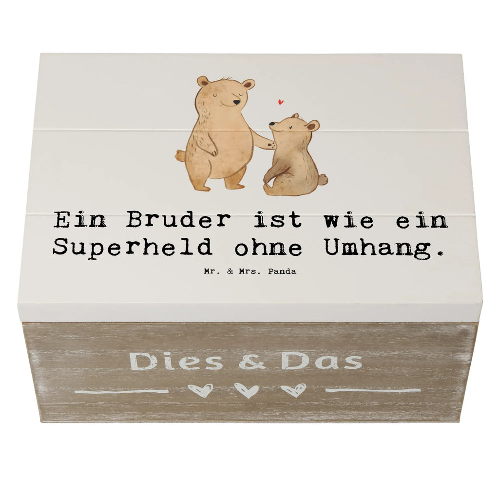 Holzkiste Spruch Bruder Superheld Holzkiste, Kiste, Schatzkiste, Truhe, Schatulle, XXL, Erinnerungsbox, Erinnerungskiste, Dekokiste, Aufbewahrungsbox, Geschenkbox, Geschenkdose