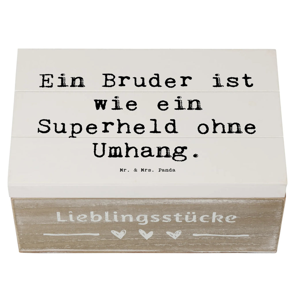 Holzkiste Spruch Bruder Superheld Holzkiste, Kiste, Schatzkiste, Truhe, Schatulle, XXL, Erinnerungsbox, Erinnerungskiste, Dekokiste, Aufbewahrungsbox, Geschenkbox, Geschenkdose