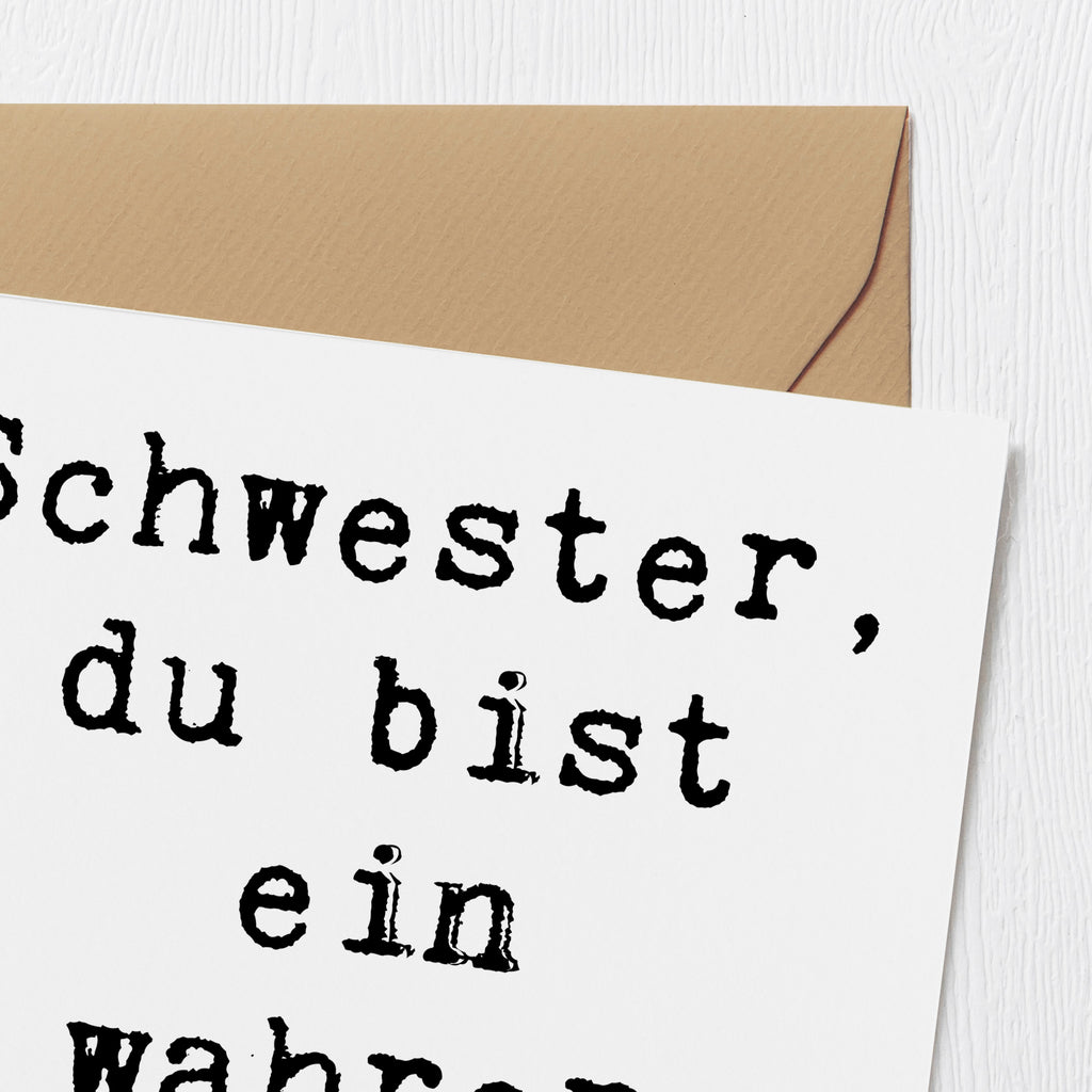 Deluxe Karte Spruch Schwester Engel Karte, Grußkarte, Klappkarte, Einladungskarte, Glückwunschkarte, Hochzeitskarte, Geburtstagskarte, Hochwertige Grußkarte, Hochwertige Klappkarte