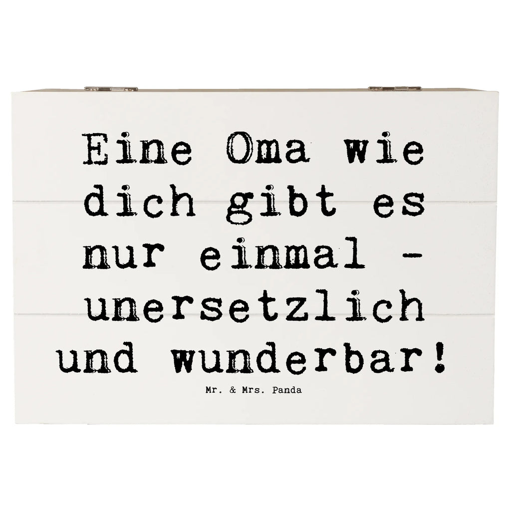 Holzkiste Eine Oma wie dich gibt es nur einmal - unersetzlich und wunderbar! Holzkiste, Kiste, Schatzkiste, Truhe, Schatulle, XXL, Erinnerungsbox, Erinnerungskiste, Dekokiste, Aufbewahrungsbox, Geschenkbox, Geschenkdose