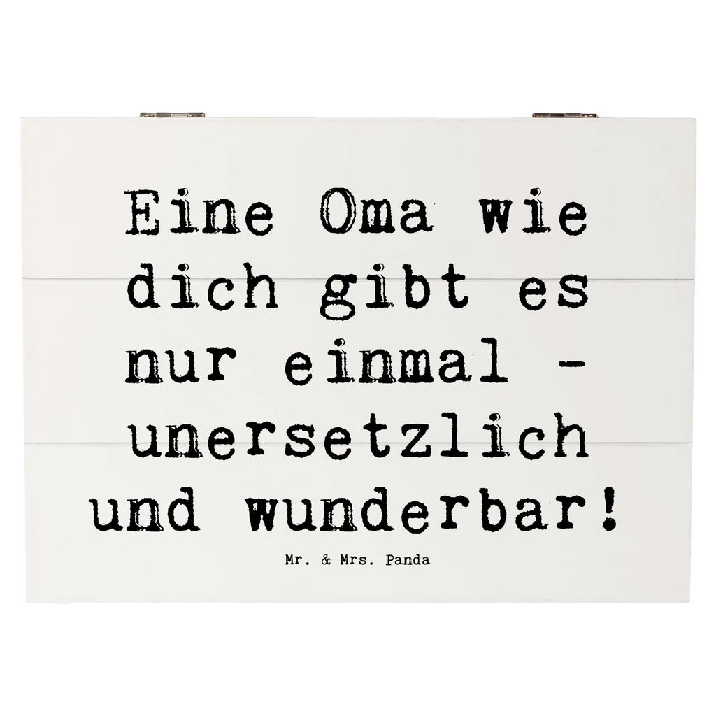 Holzkiste Eine Oma wie dich gibt es nur einmal - unersetzlich und wunderbar! Holzkiste, Kiste, Schatzkiste, Truhe, Schatulle, XXL, Erinnerungsbox, Erinnerungskiste, Dekokiste, Aufbewahrungsbox, Geschenkbox, Geschenkdose