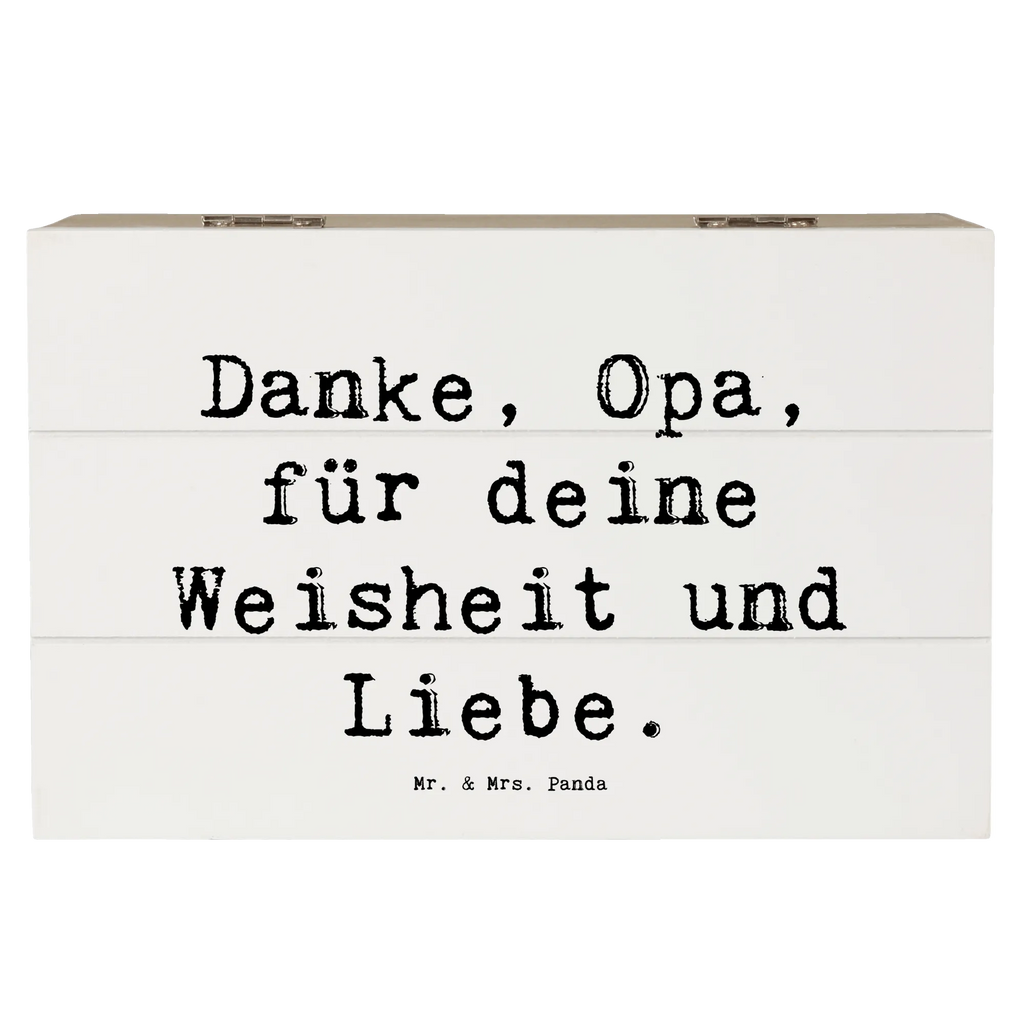 Holzkiste Danke, Opa, für deine Weisheit und Liebe. Holzkiste, Kiste, Schatzkiste, Truhe, Schatulle, XXL, Erinnerungsbox, Erinnerungskiste, Dekokiste, Aufbewahrungsbox, Geschenkbox, Geschenkdose