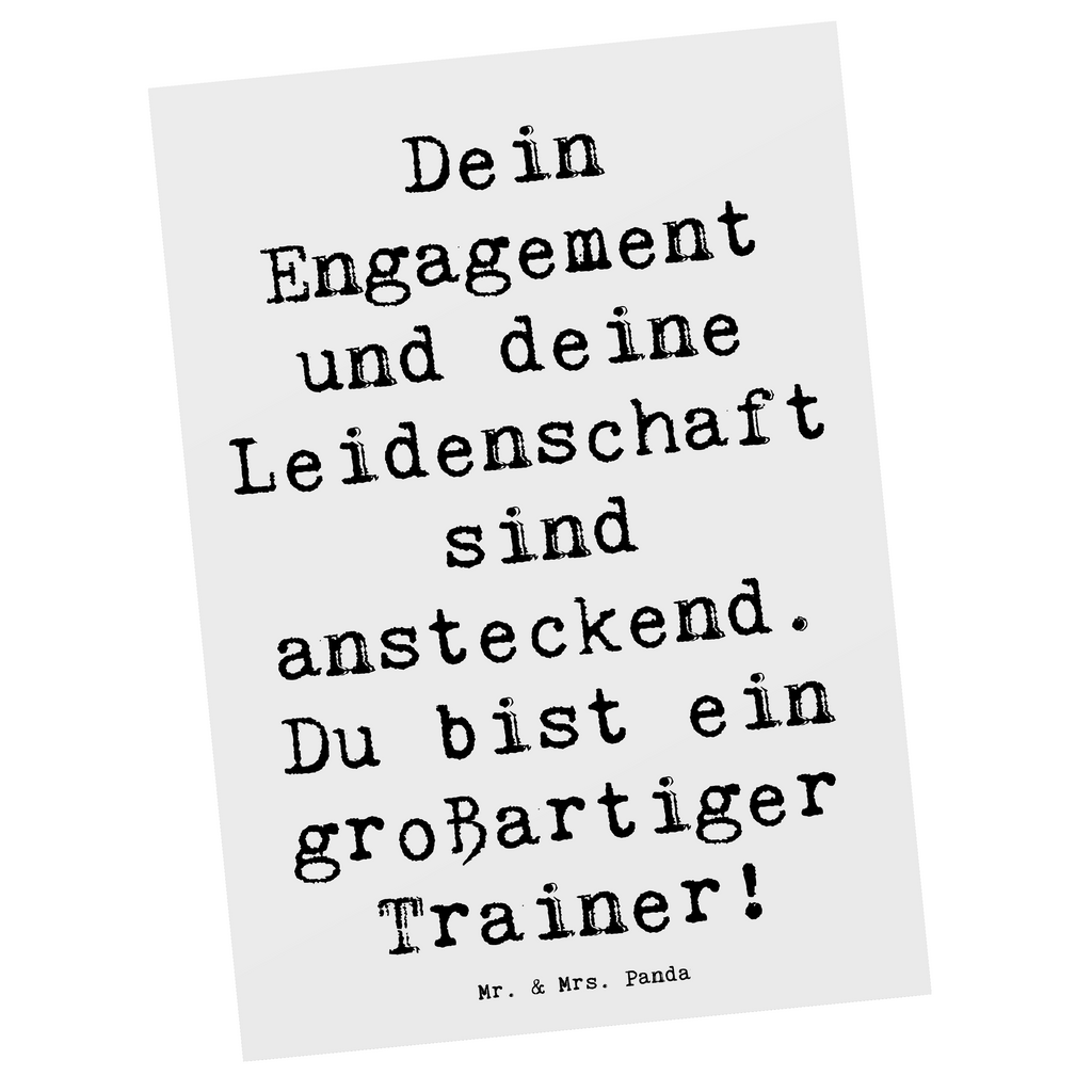 Postkarte Spruch Großartiger Trainer Postkarte, Karte, Geschenkkarte, Grußkarte, Einladung, Ansichtskarte, Geburtstagskarte, Einladungskarte, Dankeskarte, Ansichtskarten, Einladung Geburtstag, Einladungskarten Geburtstag