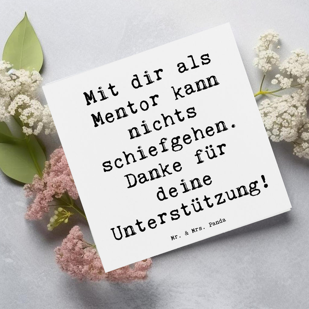 Deluxe Karte Spruch Beste Mentor Karte, Grußkarte, Klappkarte, Einladungskarte, Glückwunschkarte, Hochzeitskarte, Geburtstagskarte, Hochwertige Grußkarte, Hochwertige Klappkarte