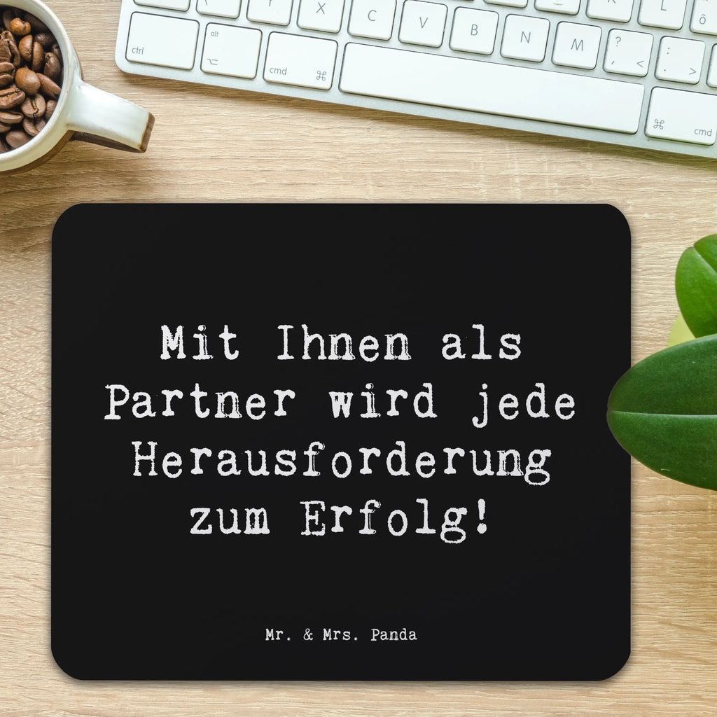 Mauspad Mit Ihnen als Partner wird jede Herausforderung zum Erfolg! Mousepad, Computer zubehör, Büroausstattung, PC Zubehör, Arbeitszimmer, Mauspad, Einzigartiges Mauspad, Designer Mauspad, Mausunterlage, Mauspad Büro