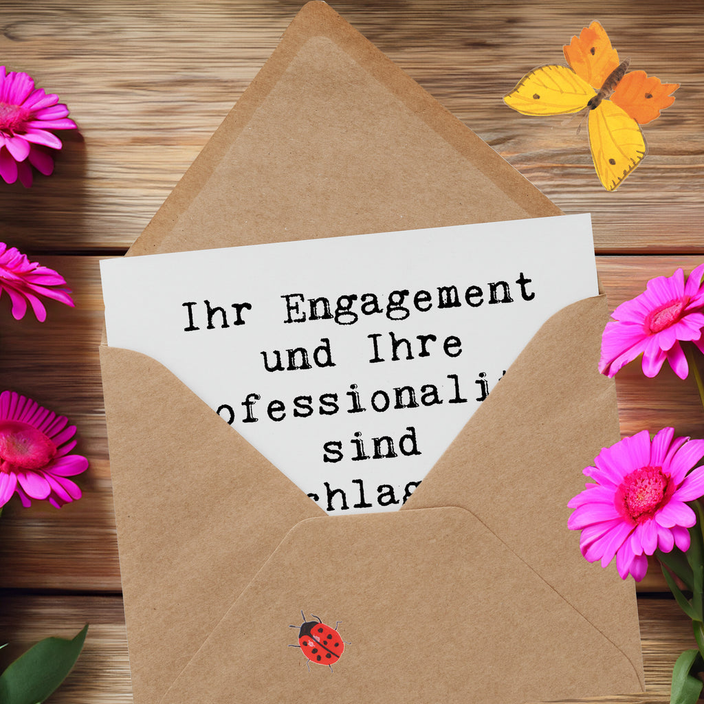 Deluxe Karte Ihr Engagement und Ihre Professionalität sind unschlagbar! Danke für Ihren hervorragenden Kundendienst! Karte, Grußkarte, Klappkarte, Einladungskarte, Glückwunschkarte, Hochzeitskarte, Geburtstagskarte, Hochwertige Grußkarte, Hochwertige Klappkarte