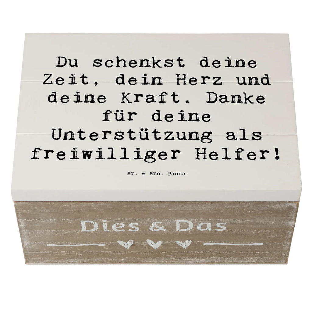 Holzkiste Du schenkst deine Zeit, dein Herz und deine Kraft. Danke für deine Unterstützung als freiwilliger Helfer! Holzkiste, Kiste, Schatzkiste, Truhe, Schatulle, XXL, Erinnerungsbox, Erinnerungskiste, Dekokiste, Aufbewahrungsbox, Geschenkbox, Geschenkdose