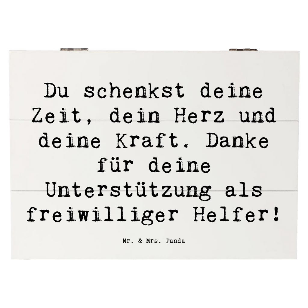 Holzkiste Du schenkst deine Zeit, dein Herz und deine Kraft. Danke für deine Unterstützung als freiwilliger Helfer! Holzkiste, Kiste, Schatzkiste, Truhe, Schatulle, XXL, Erinnerungsbox, Erinnerungskiste, Dekokiste, Aufbewahrungsbox, Geschenkbox, Geschenkdose