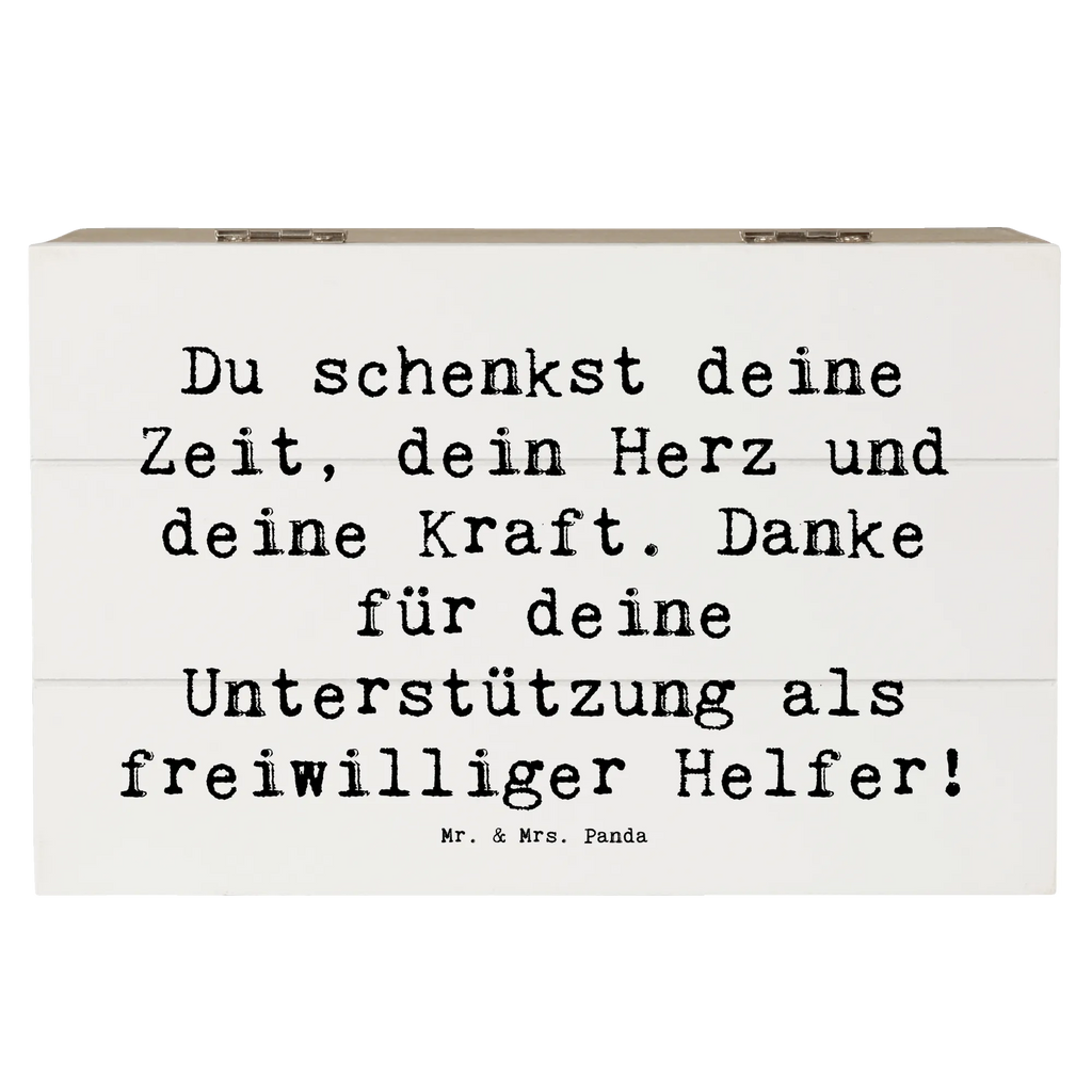 Holzkiste Du schenkst deine Zeit, dein Herz und deine Kraft. Danke für deine Unterstützung als freiwilliger Helfer! Holzkiste, Kiste, Schatzkiste, Truhe, Schatulle, XXL, Erinnerungsbox, Erinnerungskiste, Dekokiste, Aufbewahrungsbox, Geschenkbox, Geschenkdose