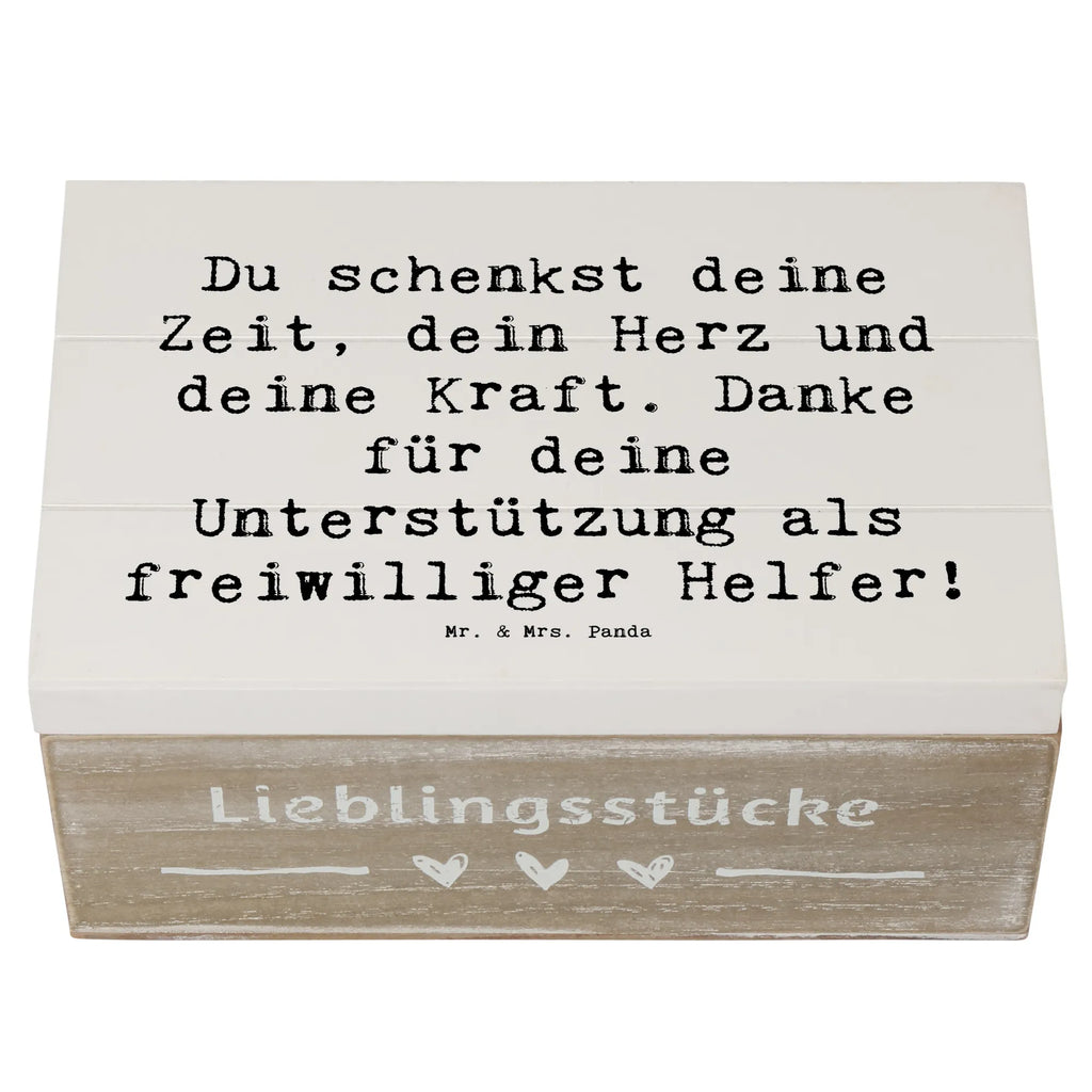 Holzkiste Du schenkst deine Zeit, dein Herz und deine Kraft. Danke für deine Unterstützung als freiwilliger Helfer! Holzkiste, Kiste, Schatzkiste, Truhe, Schatulle, XXL, Erinnerungsbox, Erinnerungskiste, Dekokiste, Aufbewahrungsbox, Geschenkbox, Geschenkdose