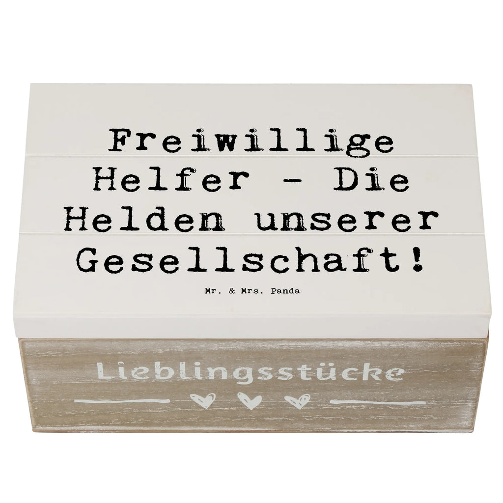 Holzkiste Freiwillige Helfer - Die Helden unserer Gesellschaft! Holzkiste, Kiste, Schatzkiste, Truhe, Schatulle, XXL, Erinnerungsbox, Erinnerungskiste, Dekokiste, Aufbewahrungsbox, Geschenkbox, Geschenkdose