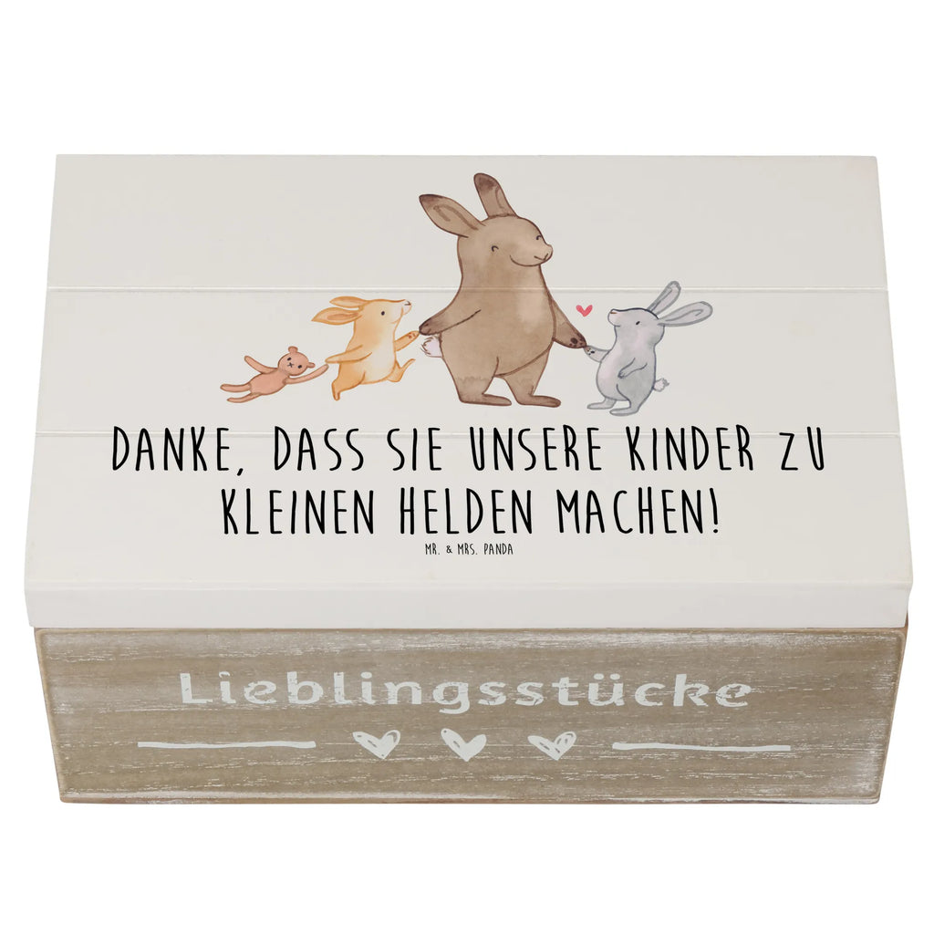 Holzkiste Erzieher Heldenmacher Holzkiste, Kiste, Schatzkiste, Truhe, Schatulle, XXL, Erinnerungsbox, Erinnerungskiste, Dekokiste, Aufbewahrungsbox, Geschenkbox, Geschenkdose