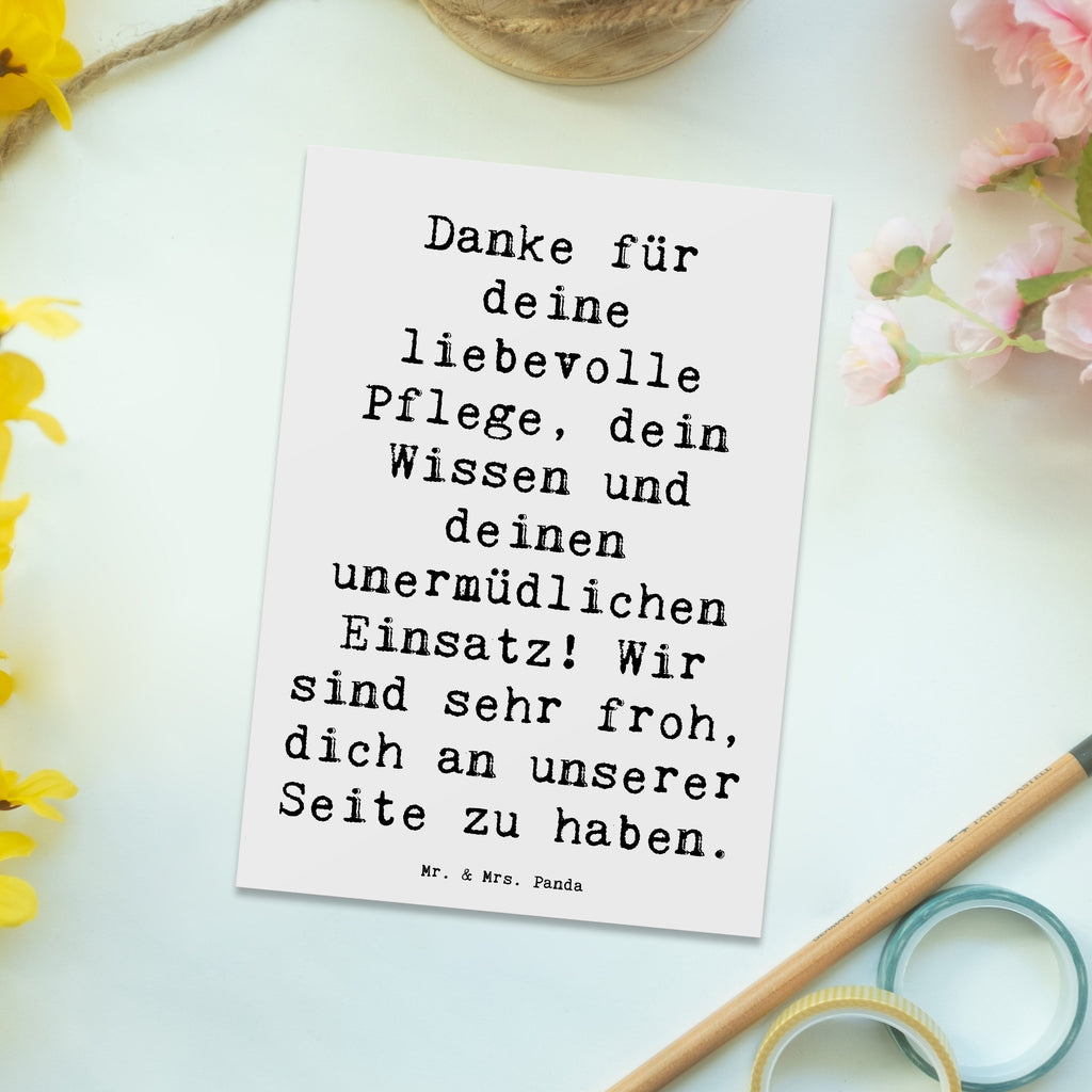 Postkarte Danke für deine liebevolle Pflege, dein Wissen und deinen unermüdlichen Einsatz! Wir sind sehr froh, dich an unserer Seite zu haben. Postkarte, Karte, Geschenkkarte, Grußkarte, Einladung, Ansichtskarte, Geburtstagskarte, Einladungskarte, Dankeskarte, Ansichtskarten, Einladung Geburtstag, Einladungskarten Geburtstag