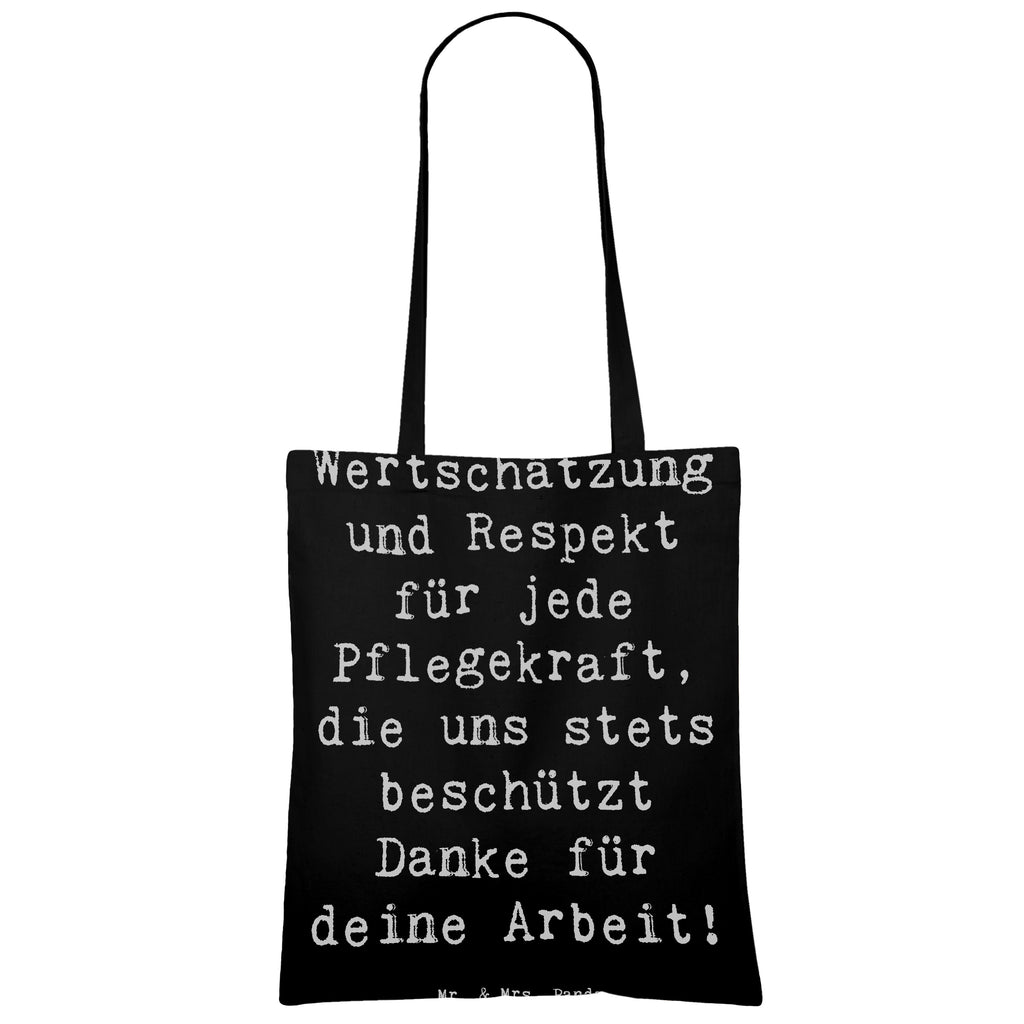 Tragetasche Wertschätzung und Respekt für jede Pflegekraft, die uns stets beschützt Danke für deine Arbeit! Beuteltasche, Beutel, Einkaufstasche, Jutebeutel, Stoffbeutel, Tasche, Shopper, Umhängetasche, Strandtasche, Schultertasche, Stofftasche, Tragetasche, Badetasche, Jutetasche, Einkaufstüte, Laptoptasche