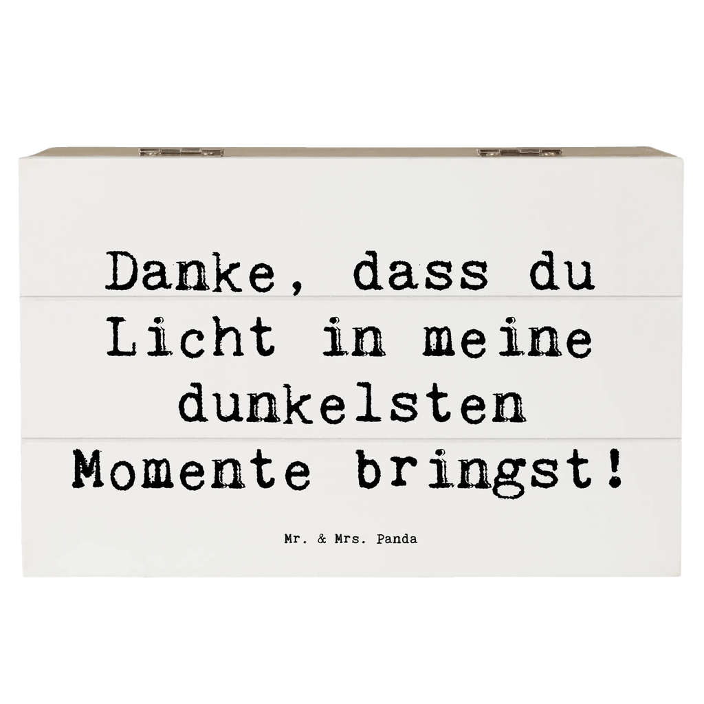 Holzkiste Danke, dass du Licht in meine dunkelsten Momente bringst! Holzkiste, Kiste, Schatzkiste, Truhe, Schatulle, XXL, Erinnerungsbox, Erinnerungskiste, Dekokiste, Aufbewahrungsbox, Geschenkbox, Geschenkdose