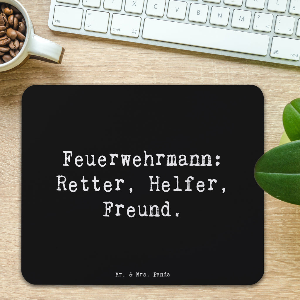 Mauspad Spruch Feuerwehrmann Rettungsheld Mousepad, Computer zubehör, Büroausstattung, PC Zubehör, Arbeitszimmer, Mauspad, Einzigartiges Mauspad, Designer Mauspad, Mausunterlage, Mauspad Büro