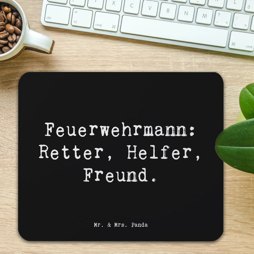 Mauspad Spruch Feuerwehrmann Rettungsheld Mousepad, Computer zubehör, Büroausstattung, PC Zubehör, Arbeitszimmer, Mauspad, Einzigartiges Mauspad, Designer Mauspad, Mausunterlage, Mauspad Büro