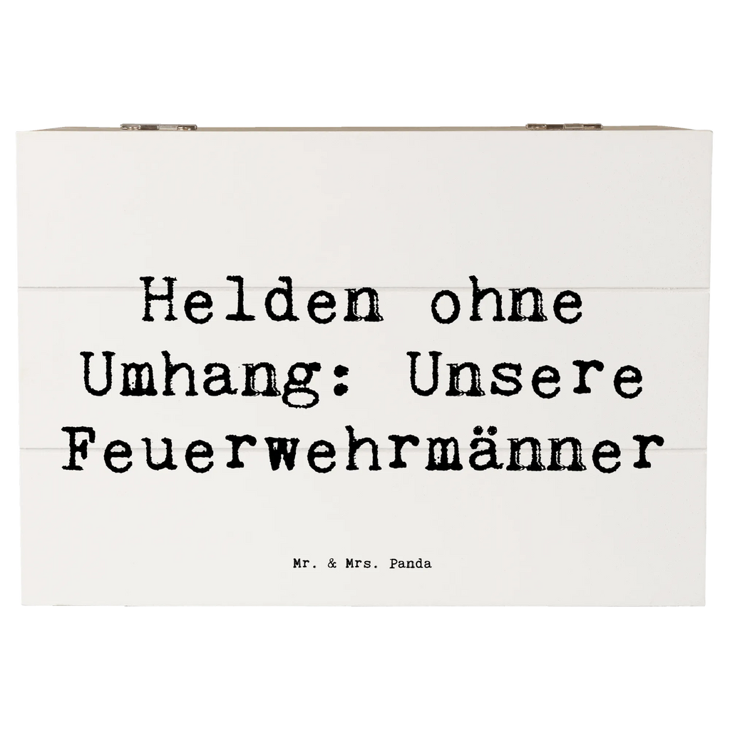 Holzkiste Helden ohne Umhang: Unsere Feuerwehrmänner Holzkiste, Kiste, Schatzkiste, Truhe, Schatulle, XXL, Erinnerungsbox, Erinnerungskiste, Dekokiste, Aufbewahrungsbox, Geschenkbox, Geschenkdose