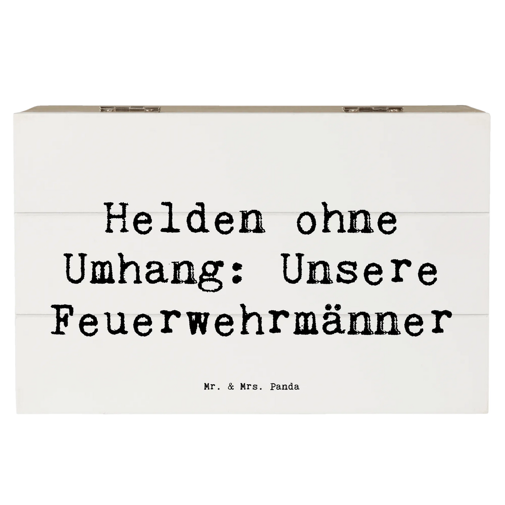 Holzkiste Helden ohne Umhang: Unsere Feuerwehrmänner Holzkiste, Kiste, Schatzkiste, Truhe, Schatulle, XXL, Erinnerungsbox, Erinnerungskiste, Dekokiste, Aufbewahrungsbox, Geschenkbox, Geschenkdose