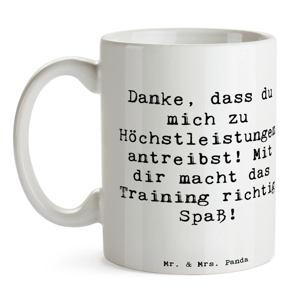 Tasse Spruch Motivierender Fitness-Trainer Tasse, Kaffeetasse, Teetasse, Becher, Kaffeebecher, Teebecher, Keramiktasse, Porzellantasse, Büro Tasse, Geschenk Tasse, Tasse Sprüche, Tasse Motive, Kaffeetassen, Tasse bedrucken, Designer Tasse, Cappuccino Tassen, Schöne Teetassen